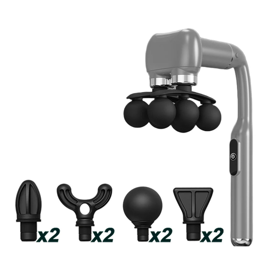 Long Handle Back and Shoulder Massage Gun for Seniors
