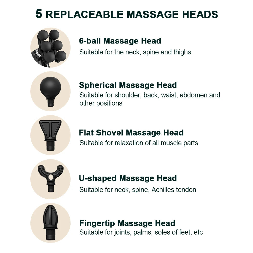 Long Handle Back and Shoulder Massage Gun for Seniors