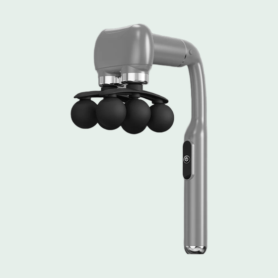Long Handle Back and Shoulder Massage Gun for Seniors – Grey